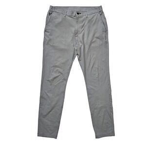 Public Rec Workday (Mens 32x32) Performance Pants Gray Chino Commuter Golf Nylon